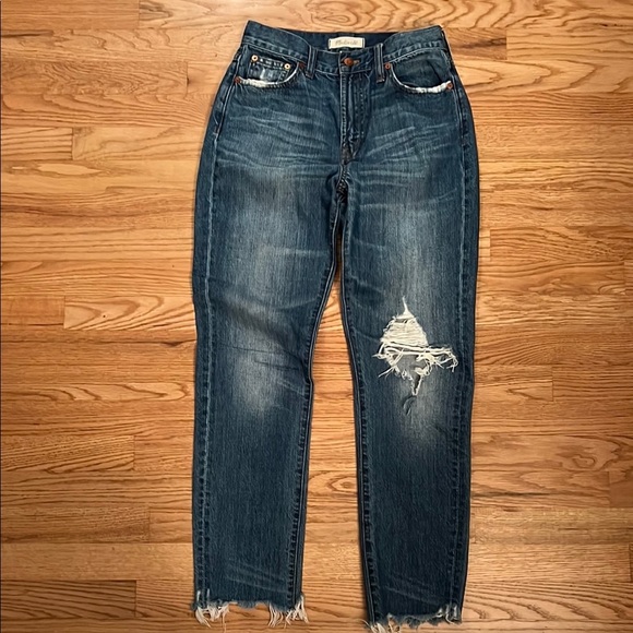 Madewell Women’s Blue Distressed Jeans. The Perfect Summer Jean. Size 26. - Picture 1 of 10